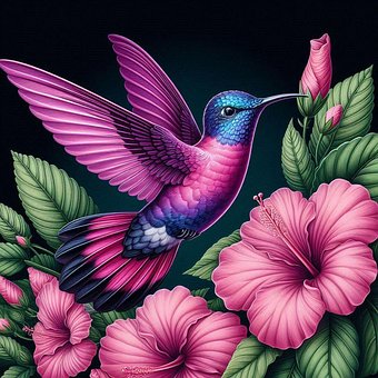 Free Hummingbird Bird illustration and picture