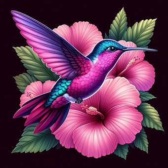 Free Flapping Wings Humming illustration and picture