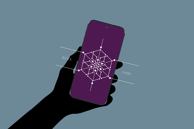 Free blockchain network technology illustration