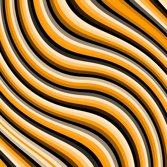Free swirl art waves illustration