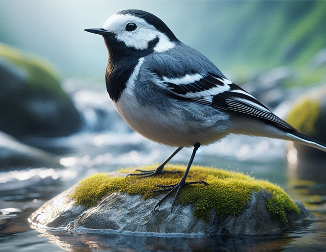 Ai Generiert, Pied Wagtail, Vogel, Tier