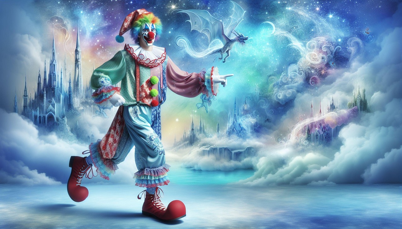 Download free HD stock image of Ai Generated Clown Free ai generated clown circus illustration
