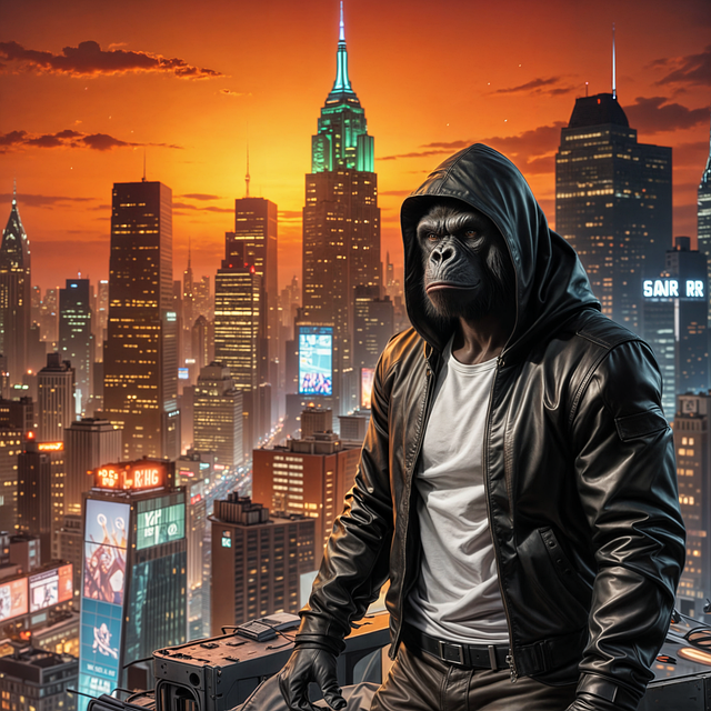 Free Ai Generated Gorilla illustration and picture