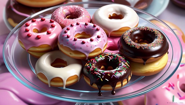 Free ai generated donuts doughnuts illustration