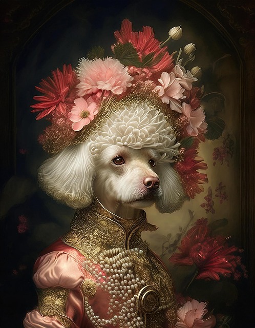 Download free HD stock image of Ai Generated Poodle Free ai generated poodle dog illustration