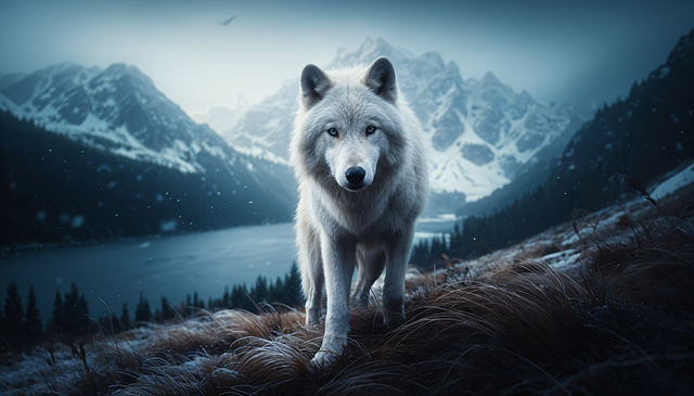 Download free HD stock image of Ai Generated Arctic Wolf Free ai generated arctic wolf wolf illustration