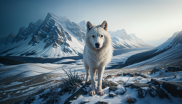 Download free HD stock image of Ai Generated Arctic Wolf Free ai generated arctic wolf wolf illustration