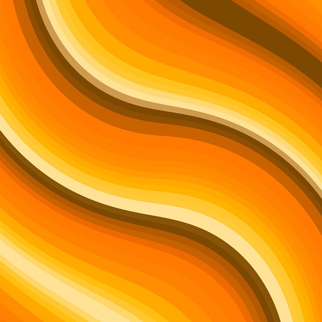 Free waves pattern design illustration