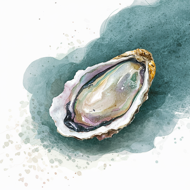 Free ai generated mussel oyster illustration