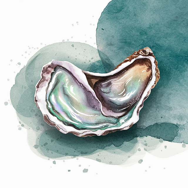 Free ai generated mussel oyster illustration