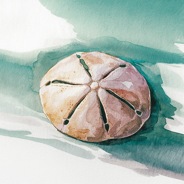 Free ai generated sand dollar sea urchin illustration