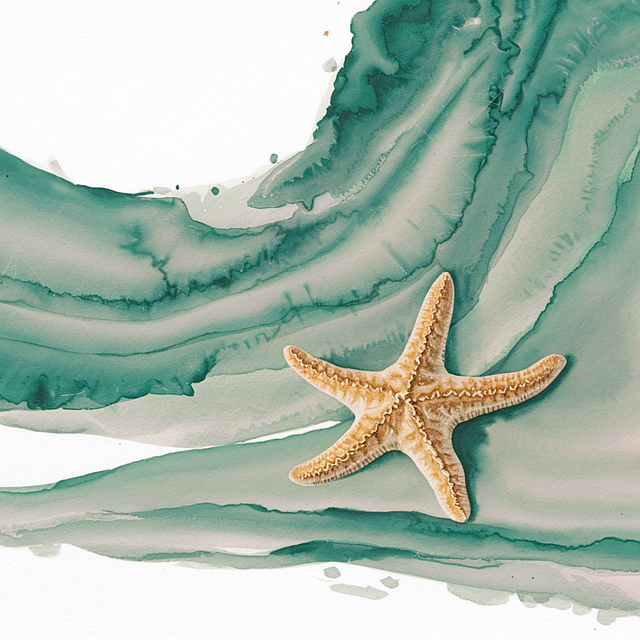 Free ai generated starfish nature illustration