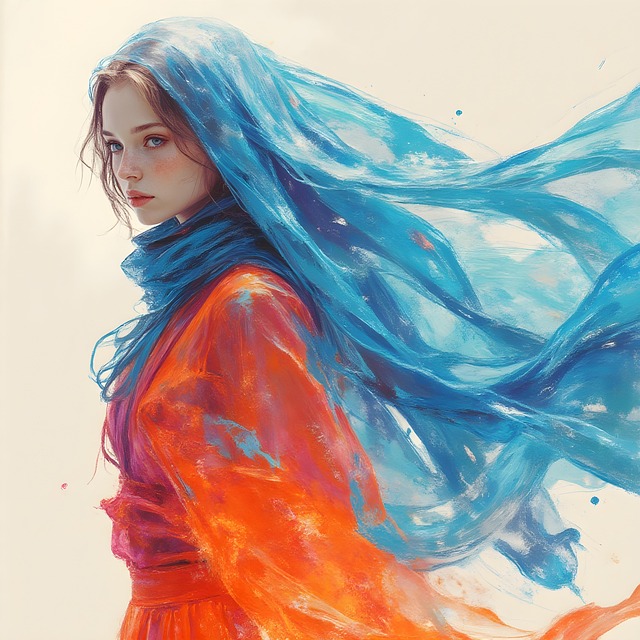 Free ai generated veil woman illustration