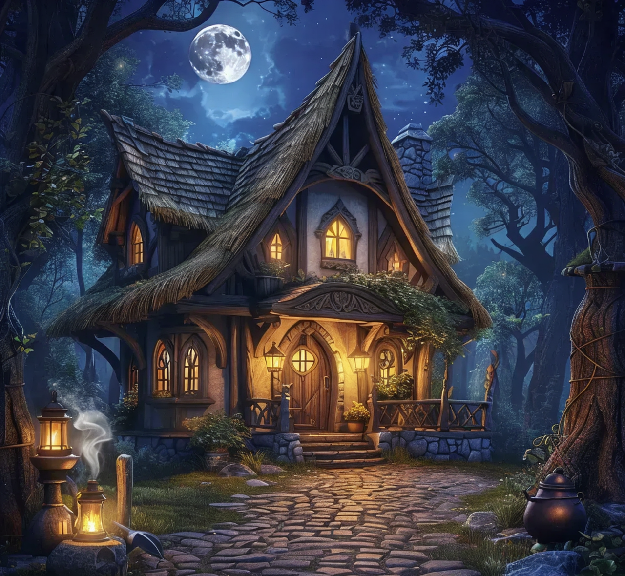 Download Cottage, Cozy, Cabin. Royalty-Free Stock Illustration Image ...