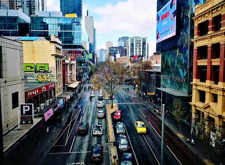Melbourne, Australia, Victoria, Bybildet