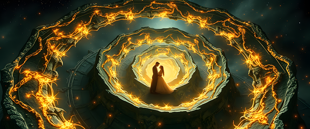Free ai generated spiral love illustration