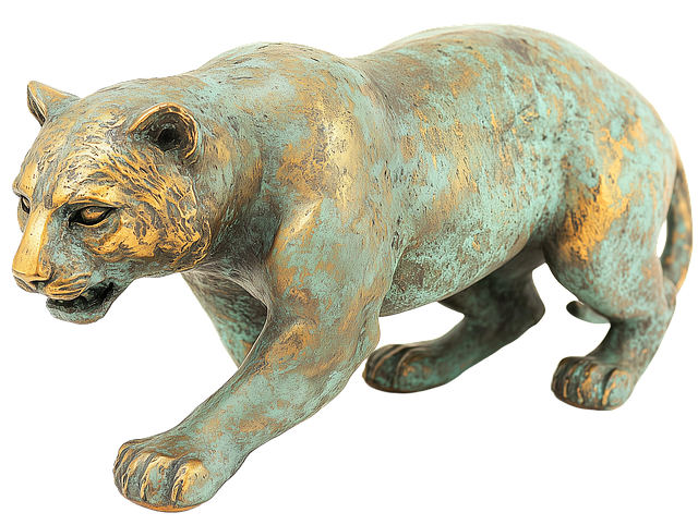 Free bronze panther sculpture illustration