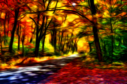 Free Autumn Forest Leaves illustration and picture