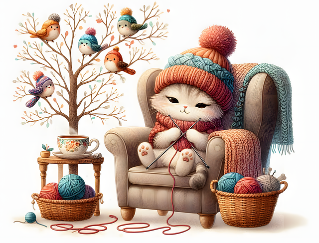 Free ai generated cat kitten illustration