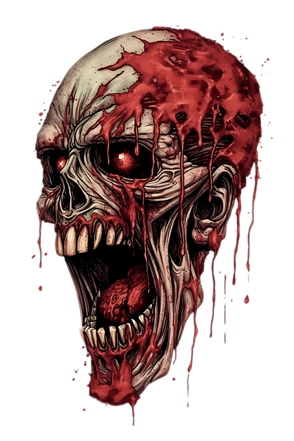 Free Zombie Sticker illustration and picture