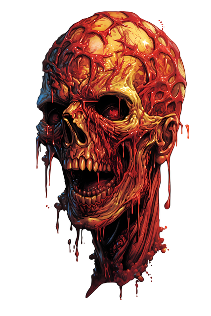 Free Zombie Sticker illustration and picture