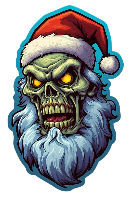 Free Zombie Sticker illustration and picture