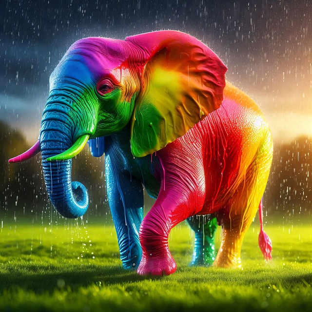 Download Elephant, Rain, Gradient. Royalty-Free Stock Illustration ...