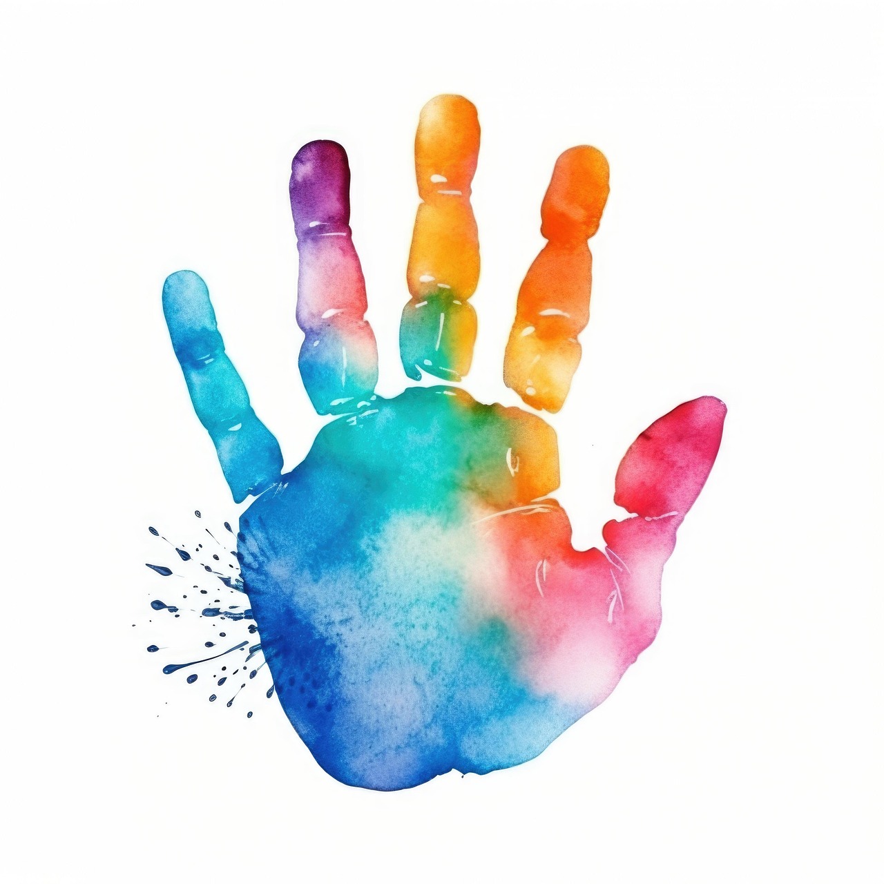 Download Hand, Print, Colorful. Royalty-Free Stock Illustration Image ...