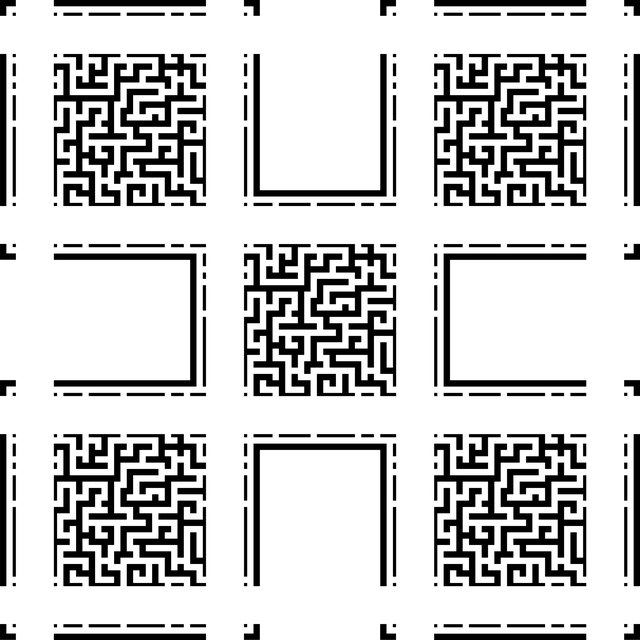 Free labyrinth template seamless vector