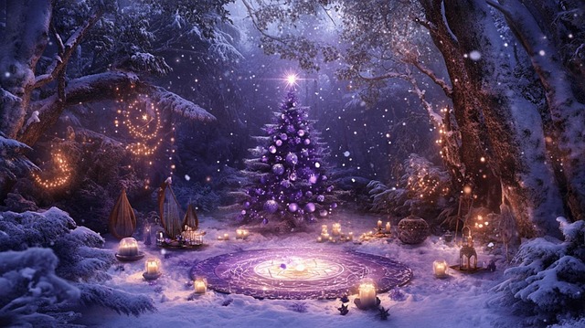Free christmas mysticism esotericism illustration