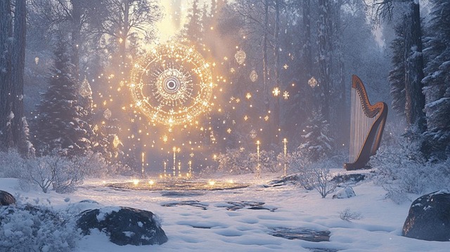 Free christmas mysticism esotericism illustration