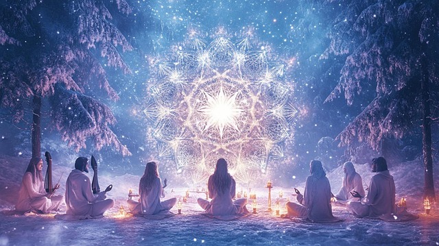 Free christmas mysticism esotericism illustration