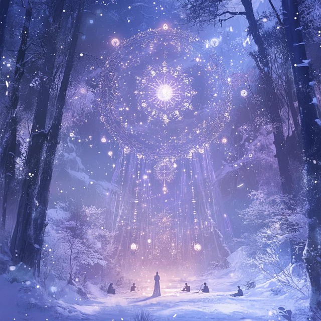 Free christmas mysticism esotericism illustration
