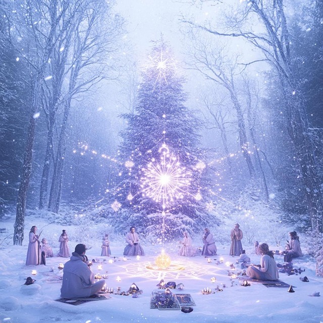Free christmas mysticism esotericism illustration