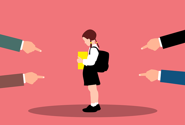 Free blame bullying student vector