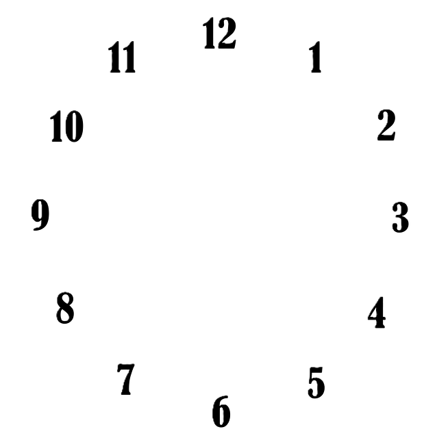 Free Clock Clock Numbers illustration and picture