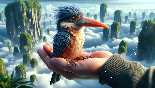 Free ai generated bird animal illustration