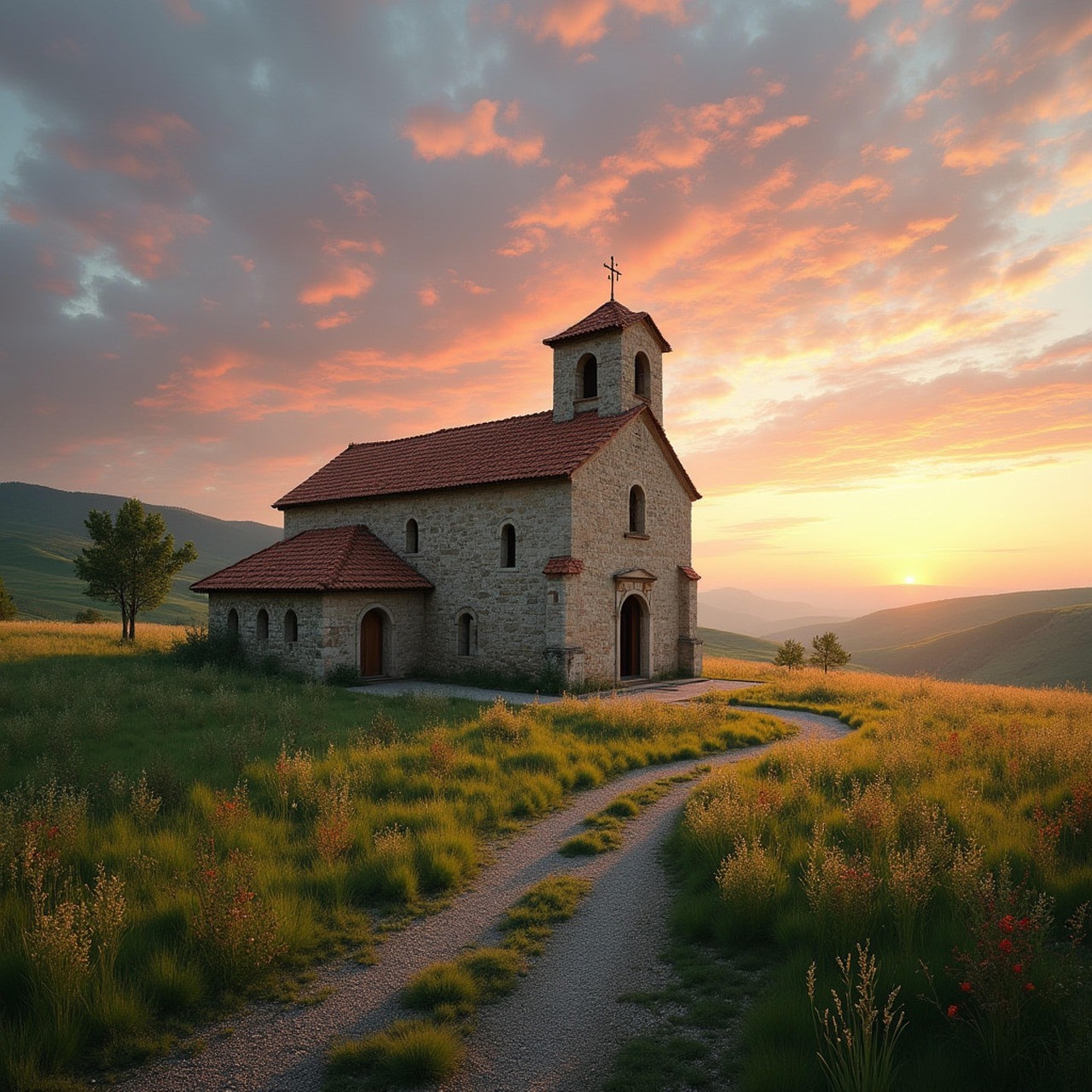 Download Church, Countryside, Rural. Royalty-Free Stock Illustration ...