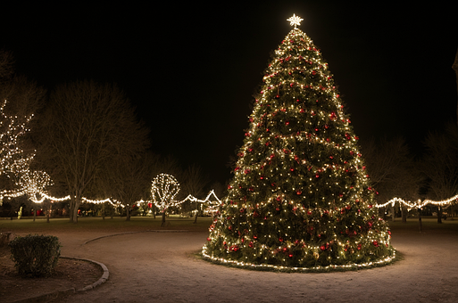 Hus, Sne, Jul, X-Mas, Dekoration