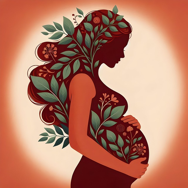 Free pregnant pregnancy mom illustration