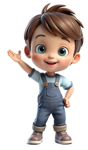 Free ai generated boy child illustration