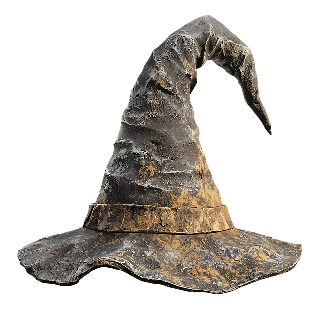Free witch's hat weathered hat rustic fantasy accessory illustration