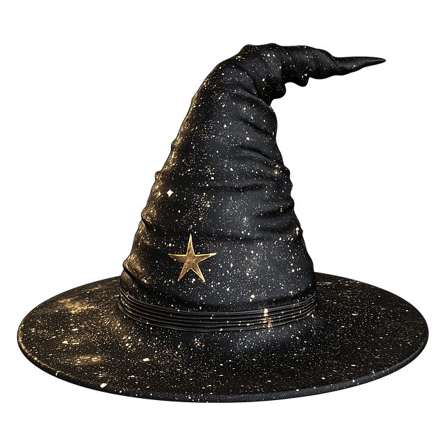Free witch's hat weathered hat rustic fantasy accessory illustration