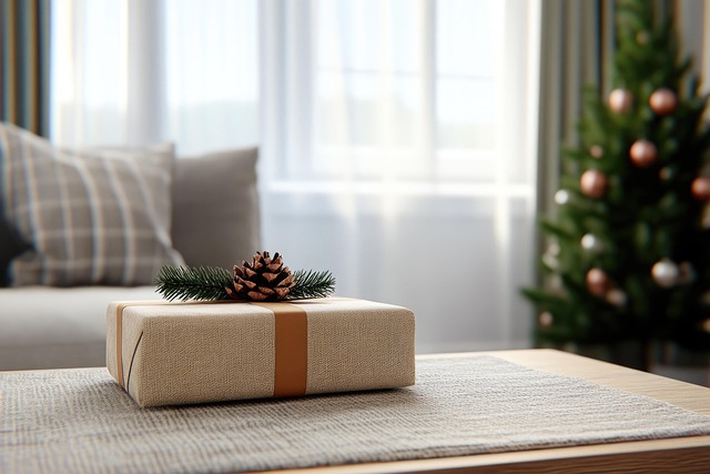 Free gift box holiday illustration