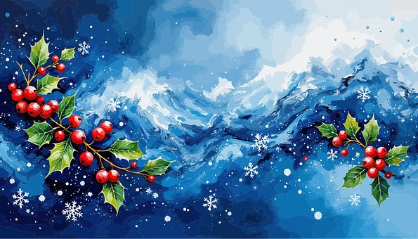 Free Earth Christmas Background vector and picture