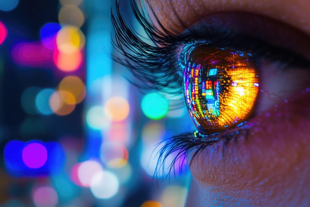 Oog, Reflectie In De Stad, Oog Detail