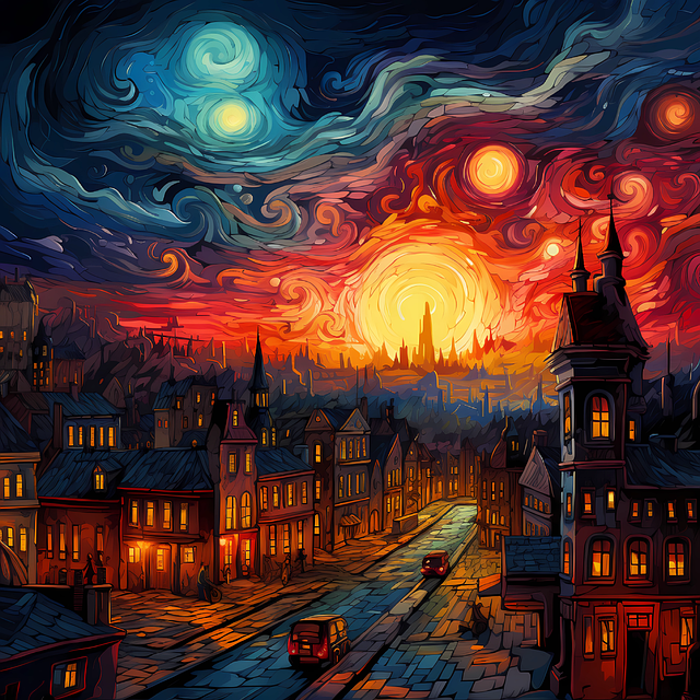 Noche Estrellada, Noche De Luz De Luna