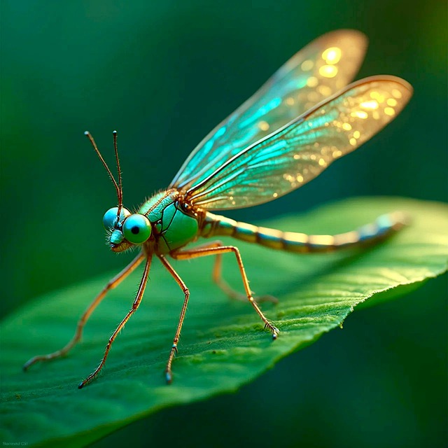 Download free HD stock image of Dragonfly Perfect Free dragonfly perfect leaves illustration