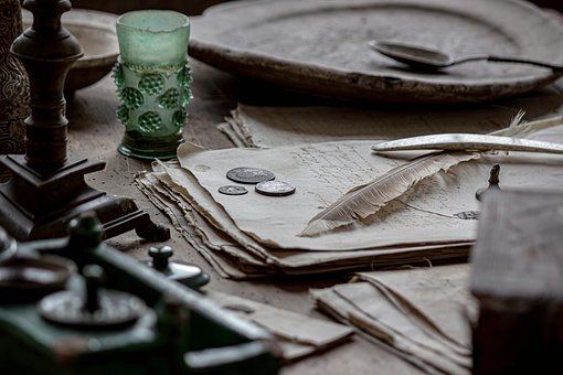 Oud, Papier, Geld, Vintage, Retro