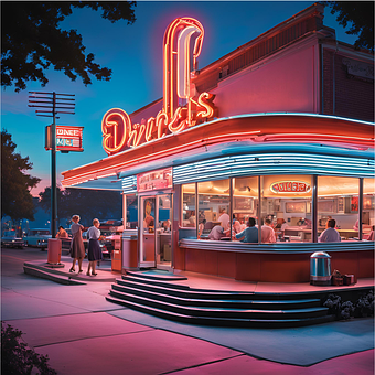 Free Diner Restaurant illustration and picture